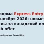 Реформа Express Entry с 3 ноября 2026: новые баллы за канадский опыт и job offer